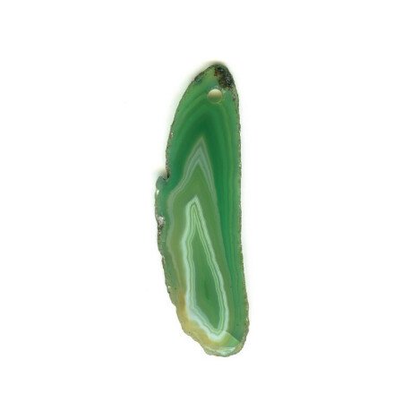 Pandantiv piatra semipretioasa Agata Verde, 5.5 cm